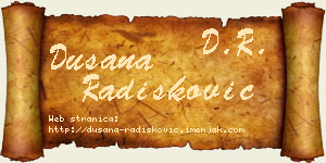 Dušana Radišković vizit kartica